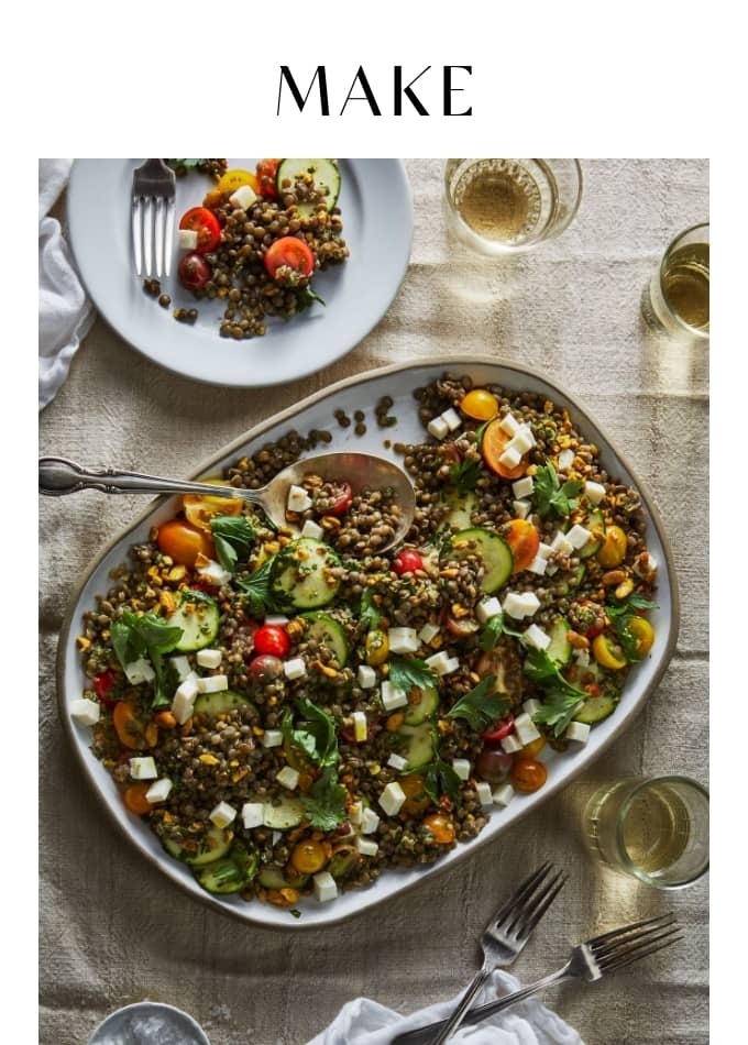 Make Marinated Lentil Salad with Zucchini and Tomatoes