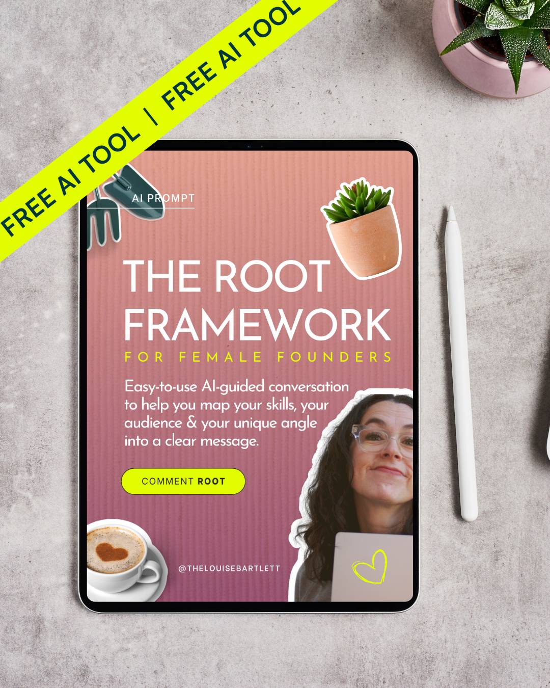 Ipad with pink image on it The ROOT Framework