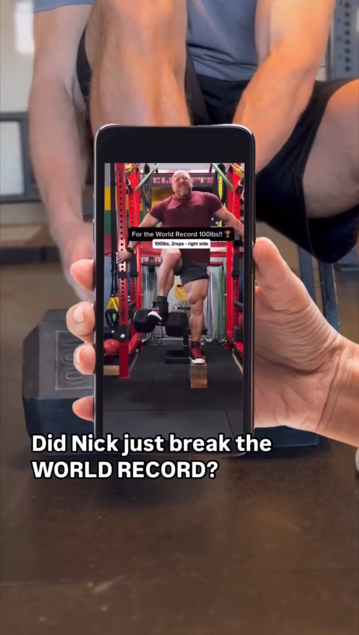 World record hip flexion