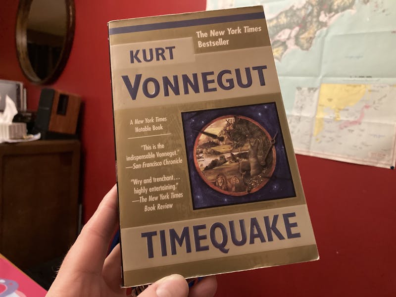 A photo of my copy of Kurt Vonnegut's Timequake