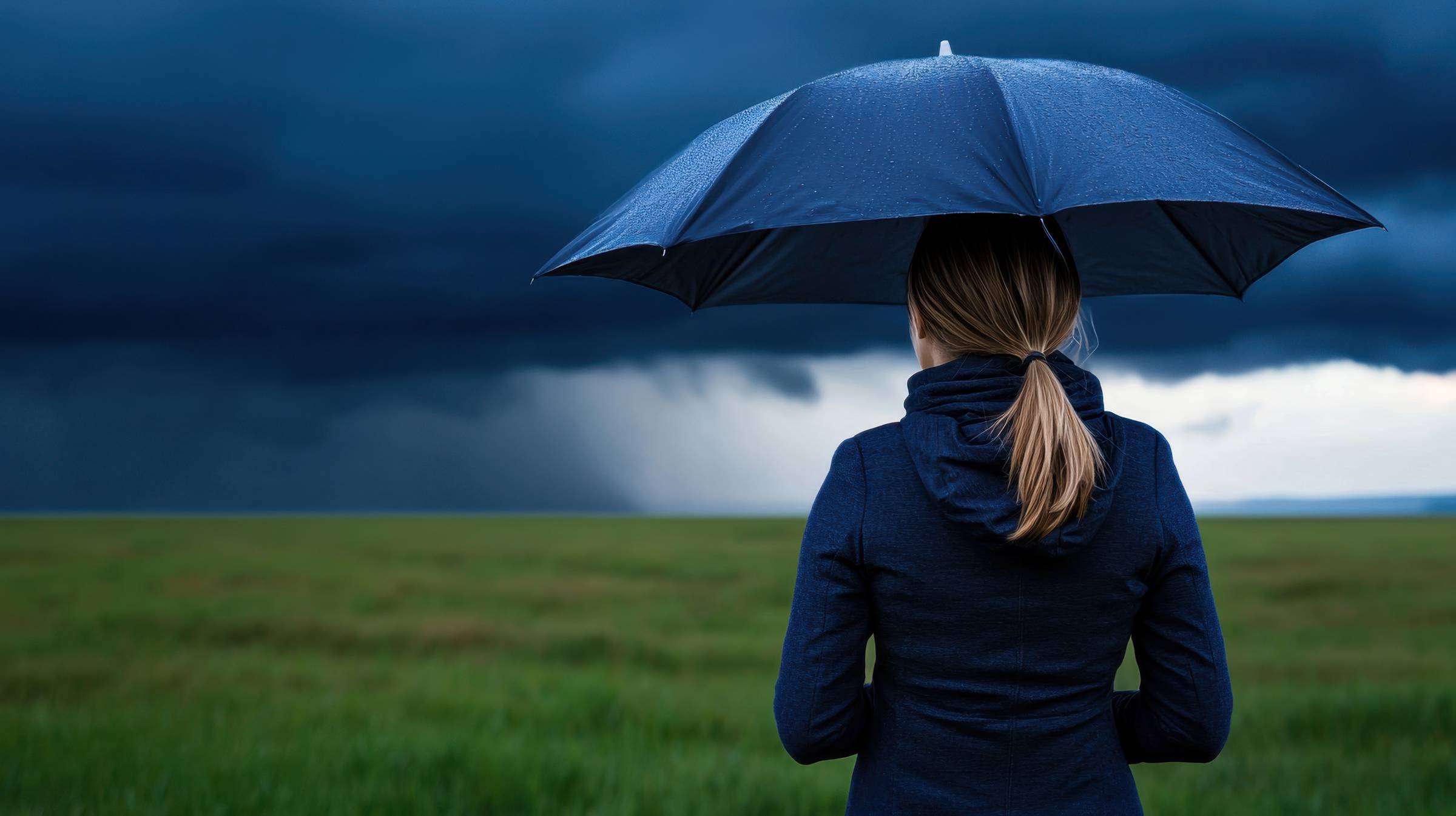 An overwhelmed ADHD Mum in a storm