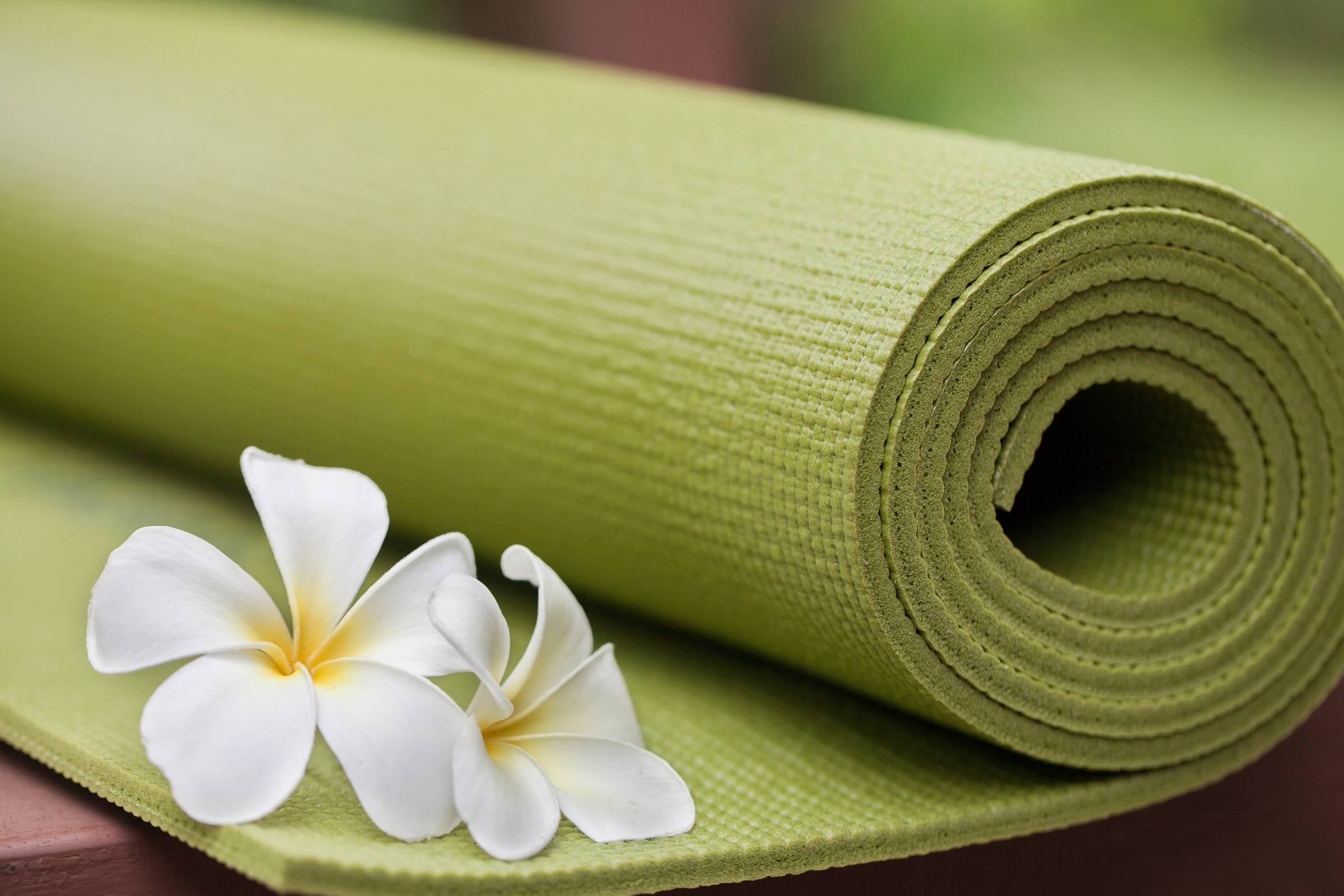 A yoga mat ready to help you ground your energy as an ADHD Mum