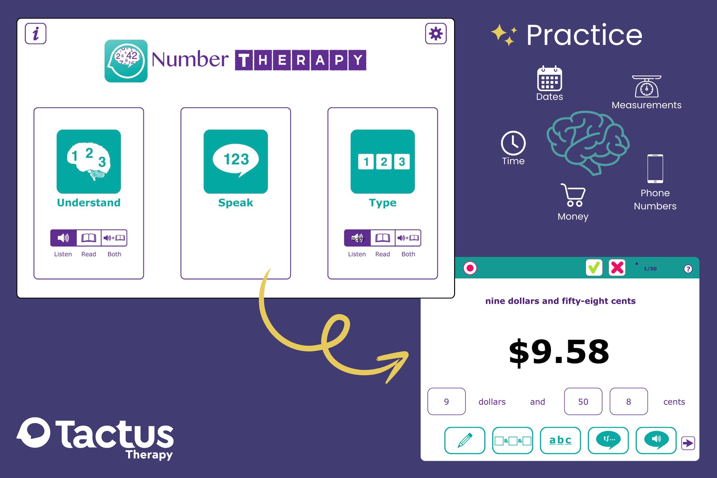 Picture of Tactus Number Therapy App