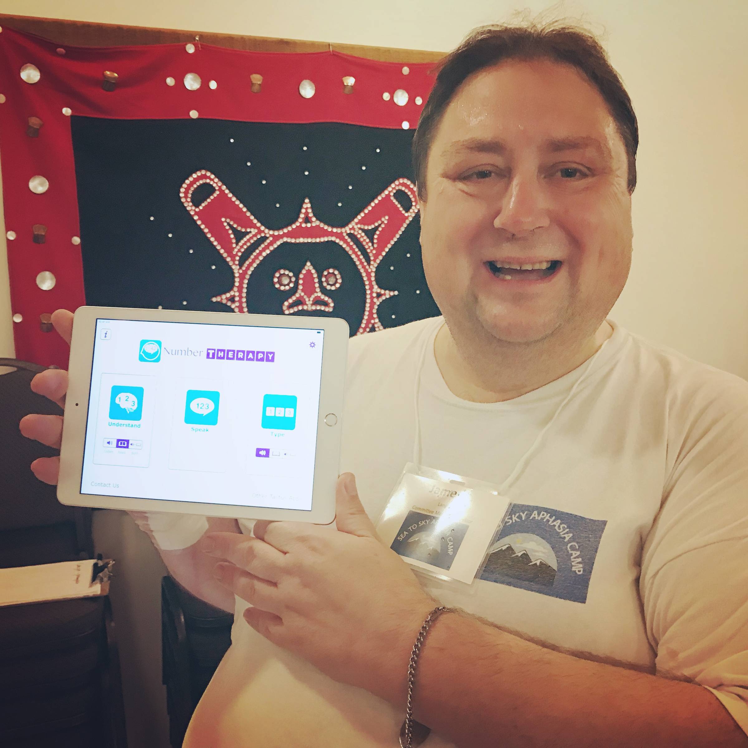 James with Number Therapy