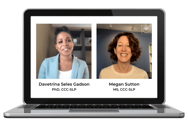 Dr. Gadson and Megan Sutton talk