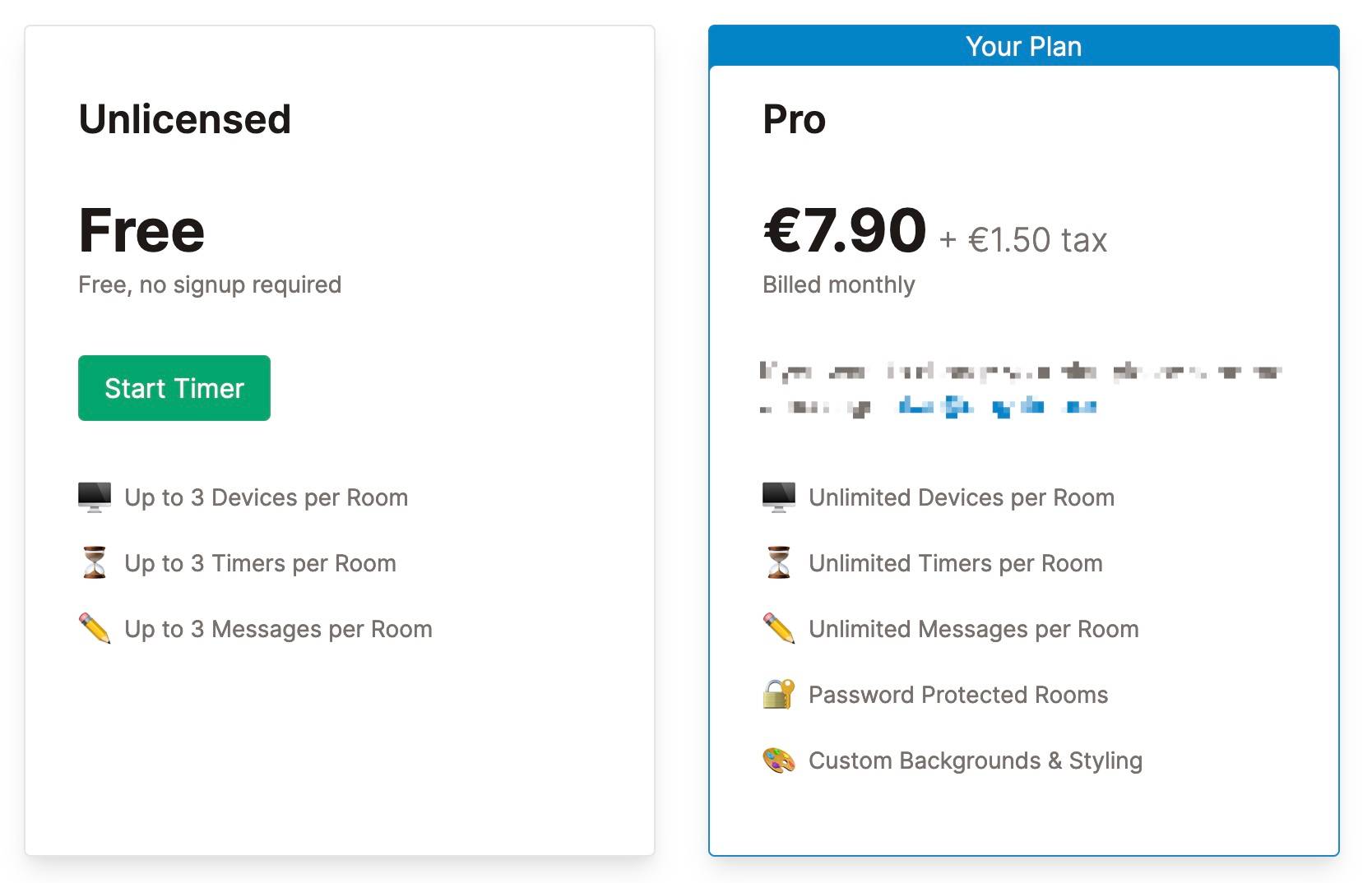 Plans and Features