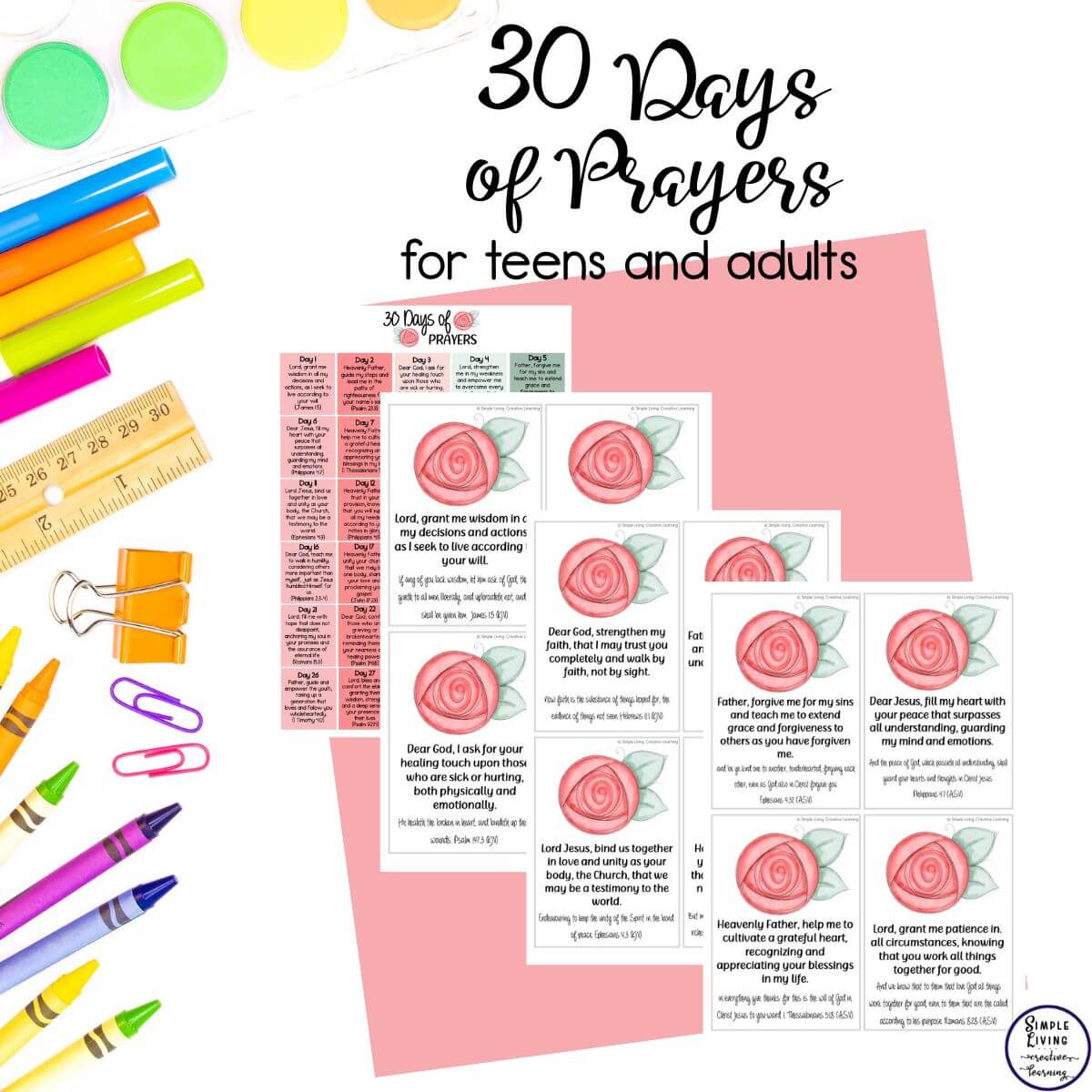 30 Days of Prayers for Teens and Adults