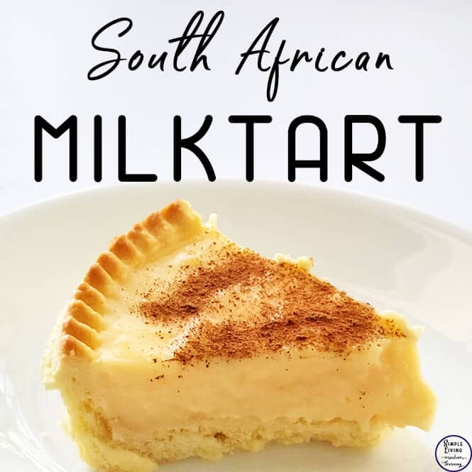 Milktart Recipe