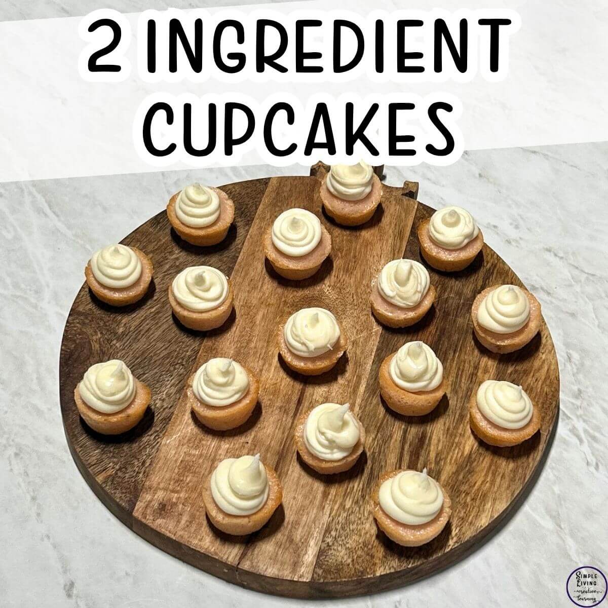 2 Ingredient Cupcakes 