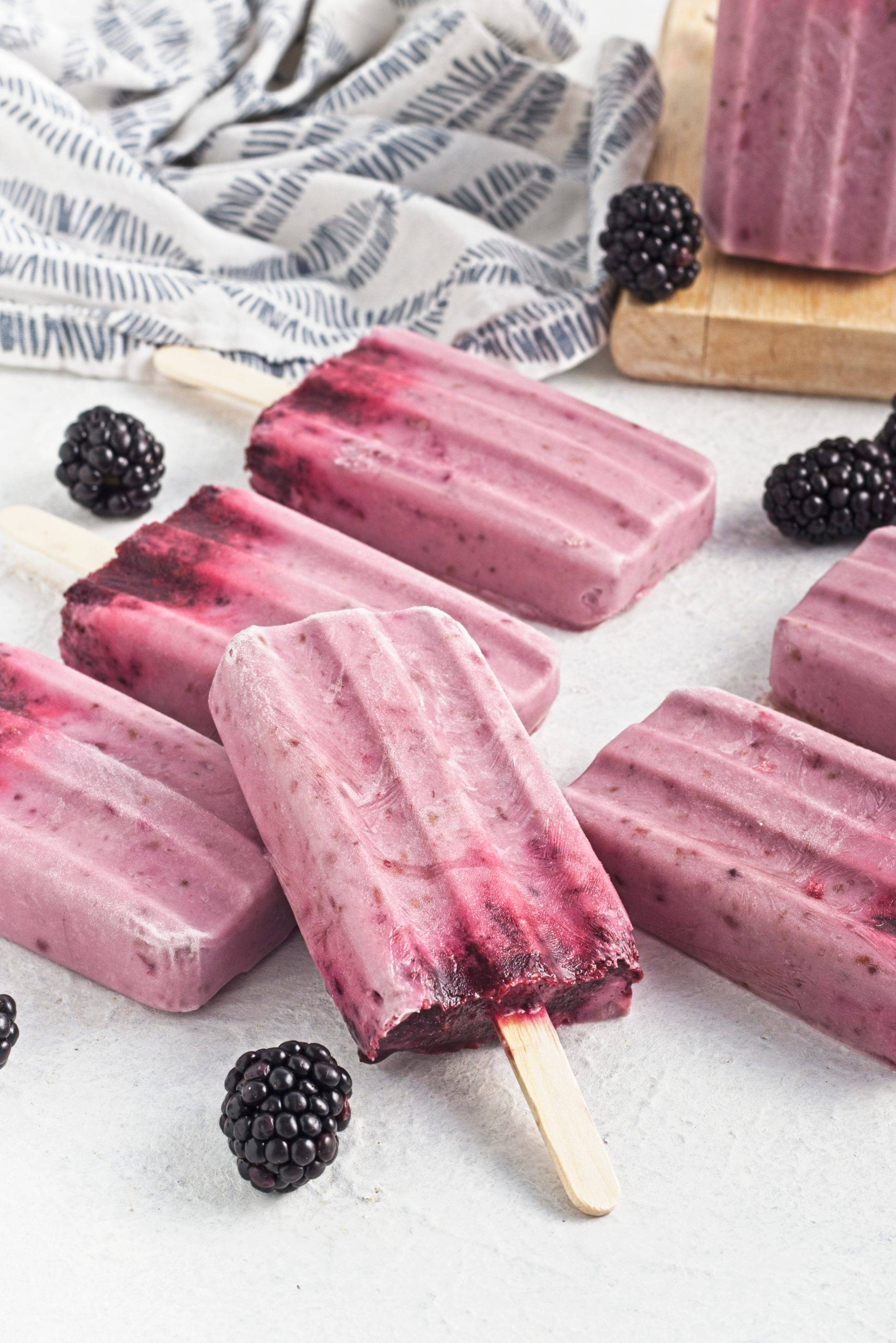 Blackberry popsicles.
