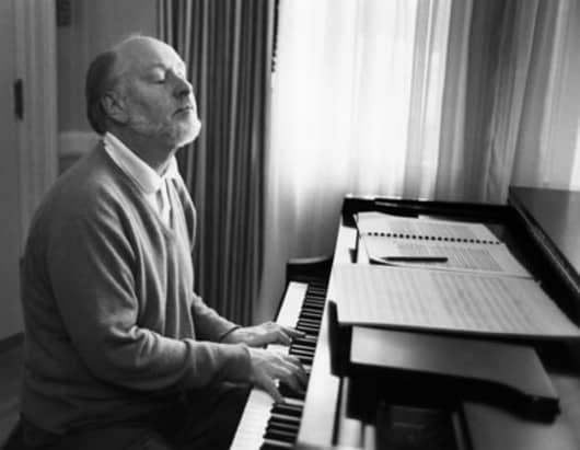 The Maestro at the piano