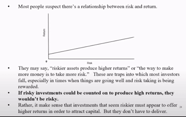 My notes on Howard Marks Presentation on Investing Risks in Current ...
