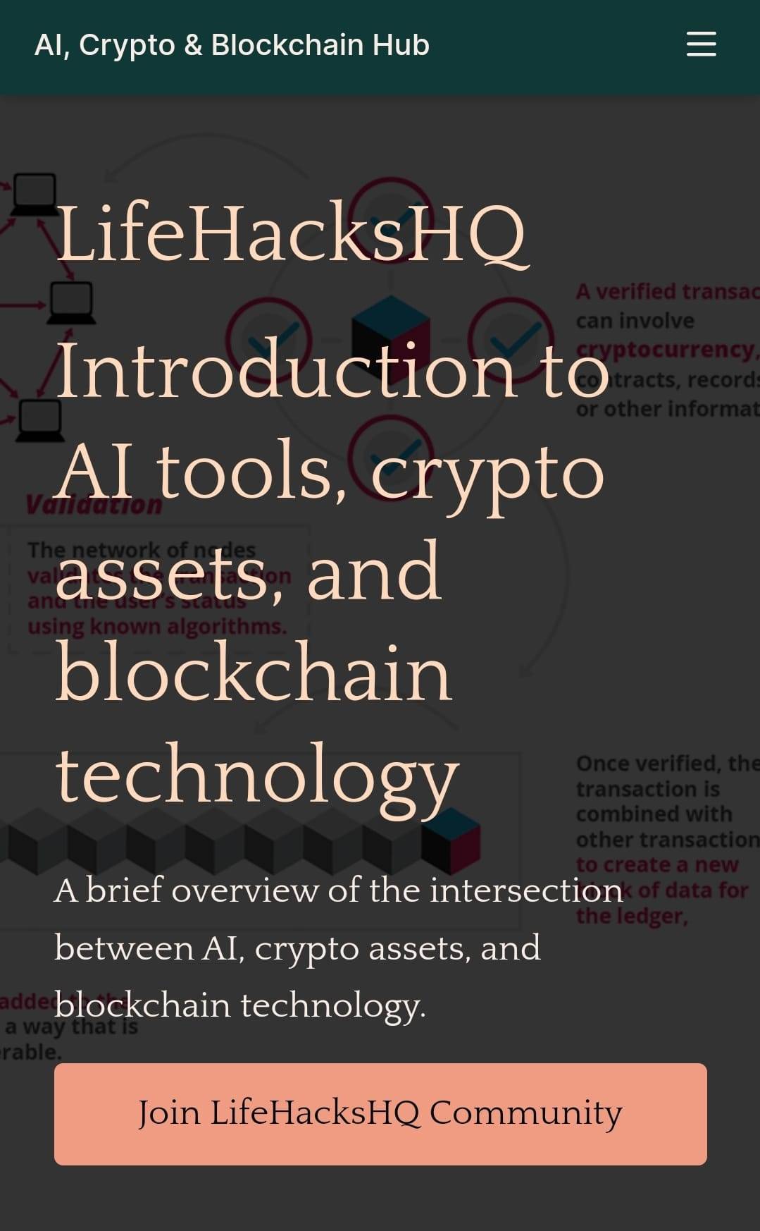 Ai Tools & Crypto Assets on Blockchain