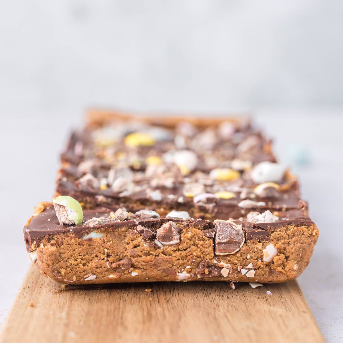 mini egg cookie dough protein bars