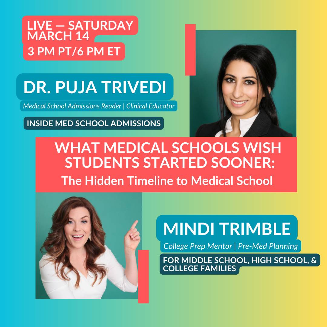 March 14 Free Med School Prep Webinar