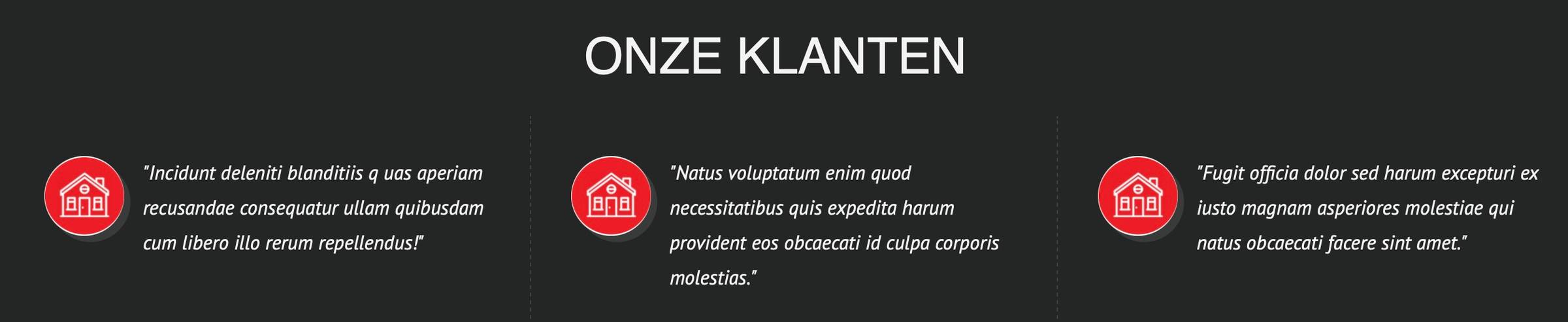 Lorem ipsum Onze klanten
