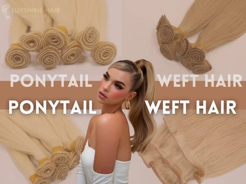 Ponytail with Weft Hair Extensions