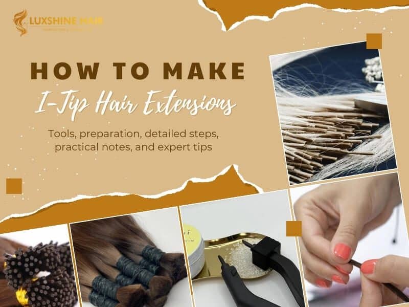 Establish your production facility by learning how to make I tip hair extensions with proper equipment and workspace setup