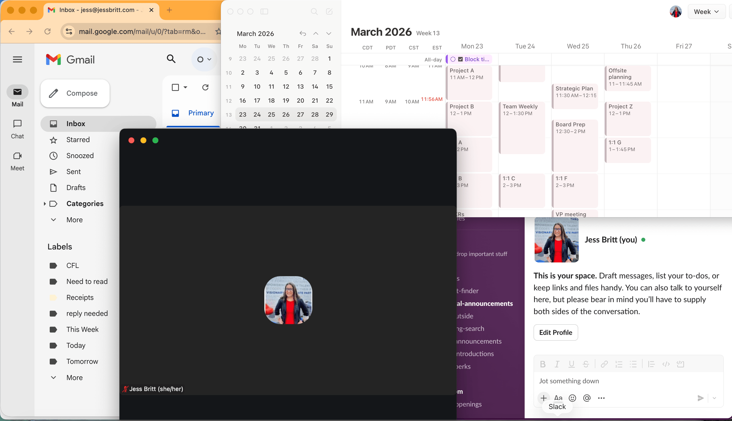 Multi-tasking in a meeting