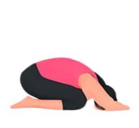 Image of woman doing Child’s Pose (Balasana)