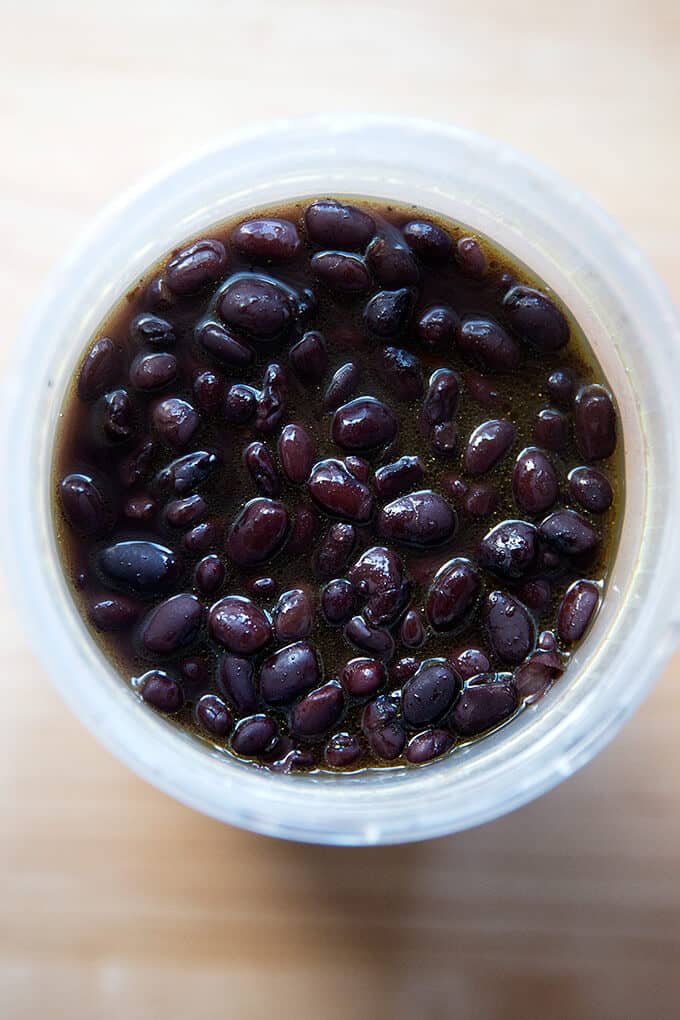 Simplest slow cooker black beans. 