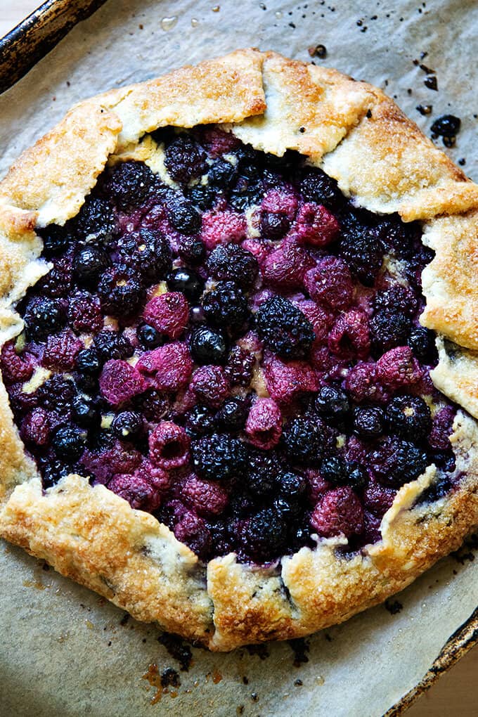 Mixed berry galette. 