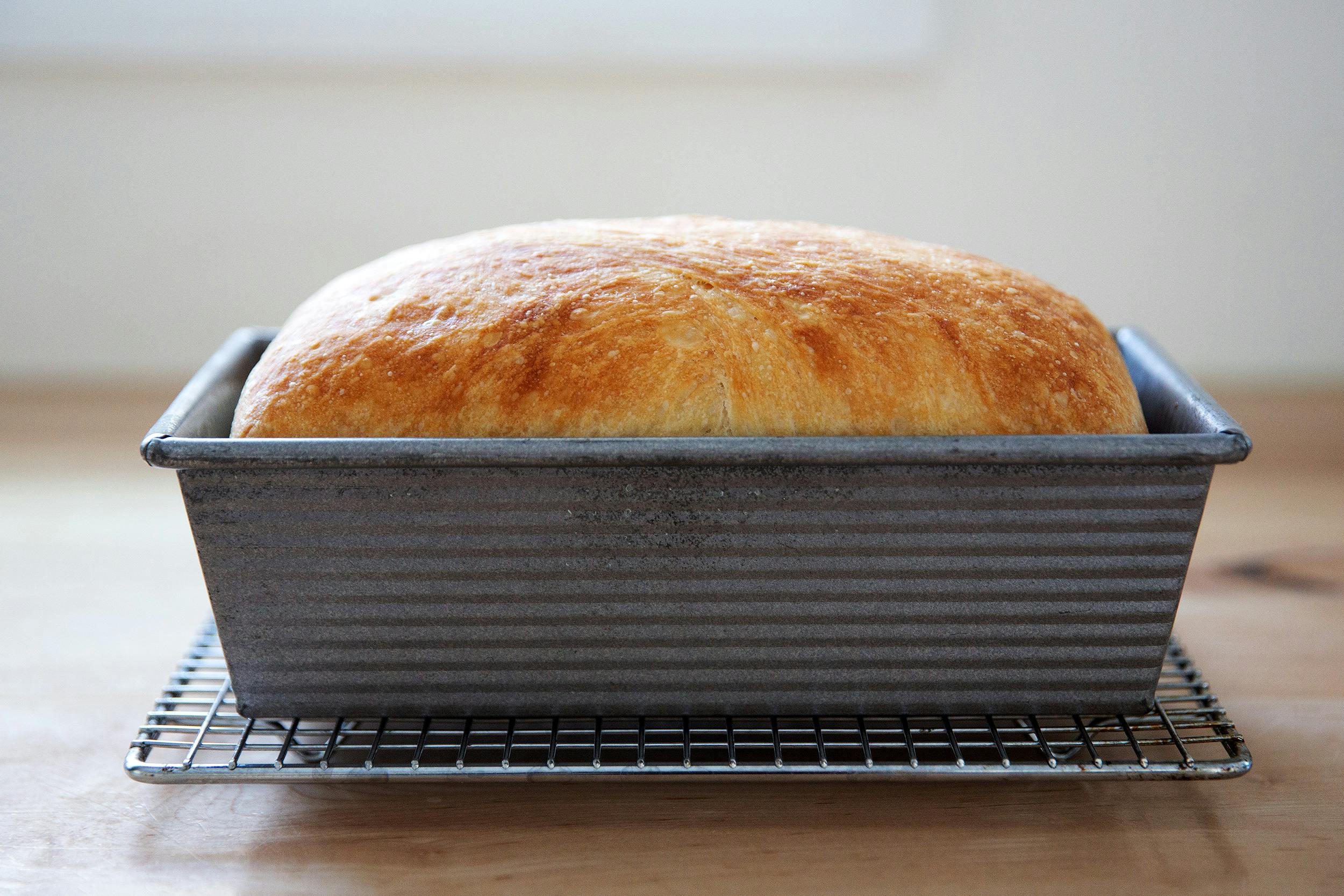 Loaf Pan Peasant Bread. 