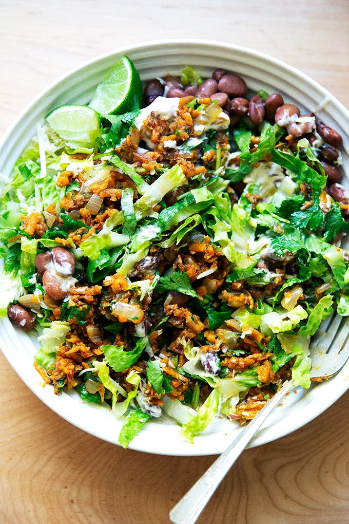 Sweet Potato Taco Bowls. 