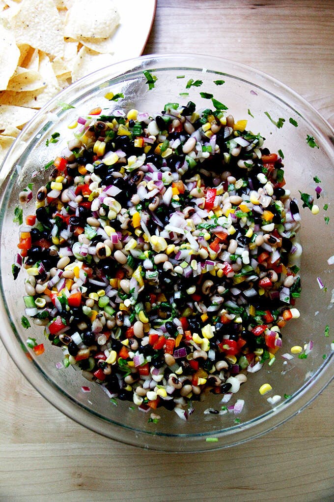 A bowl of Texas caviar.