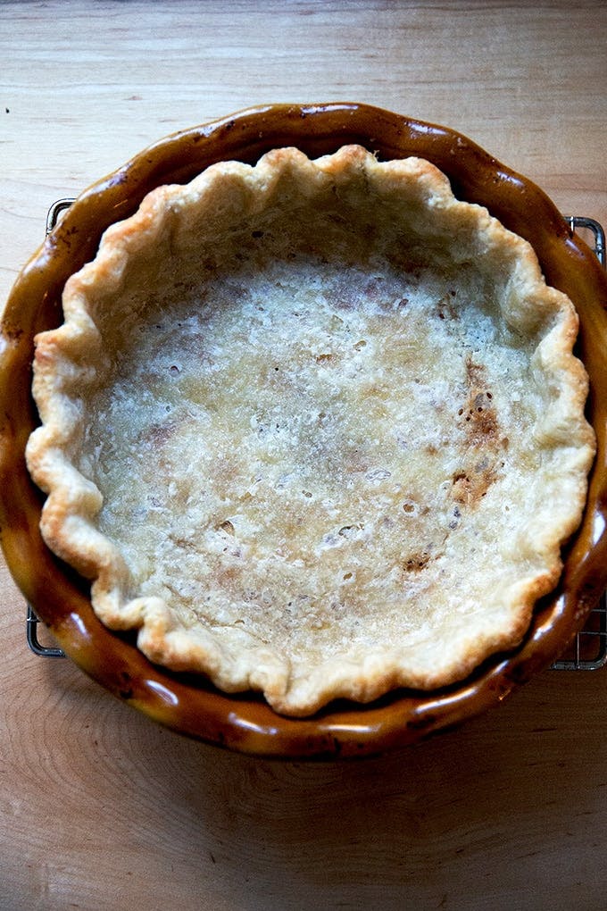 Parbaked pie shell.