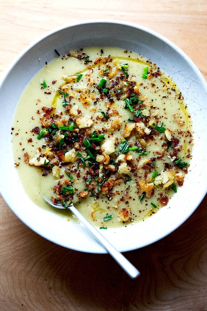 Potato-leek soup. 