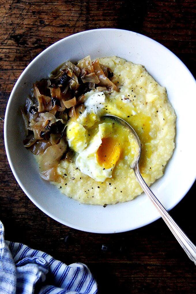 Oven-roasted polenta