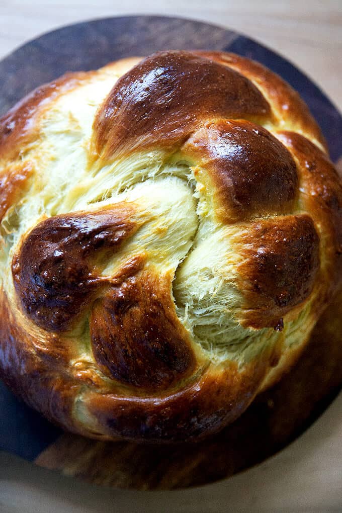 A loaf of challah. 