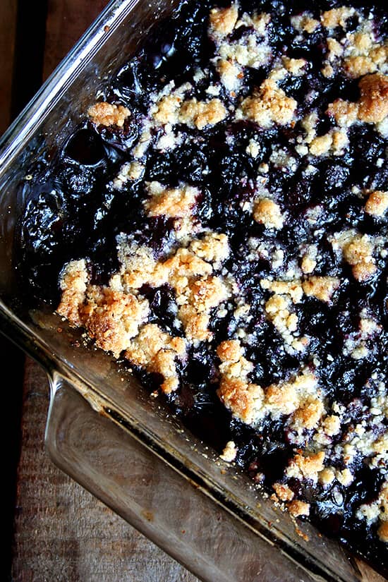 Blueberry crisp. 