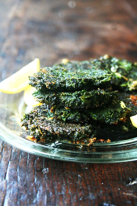 Swiss chard fritters