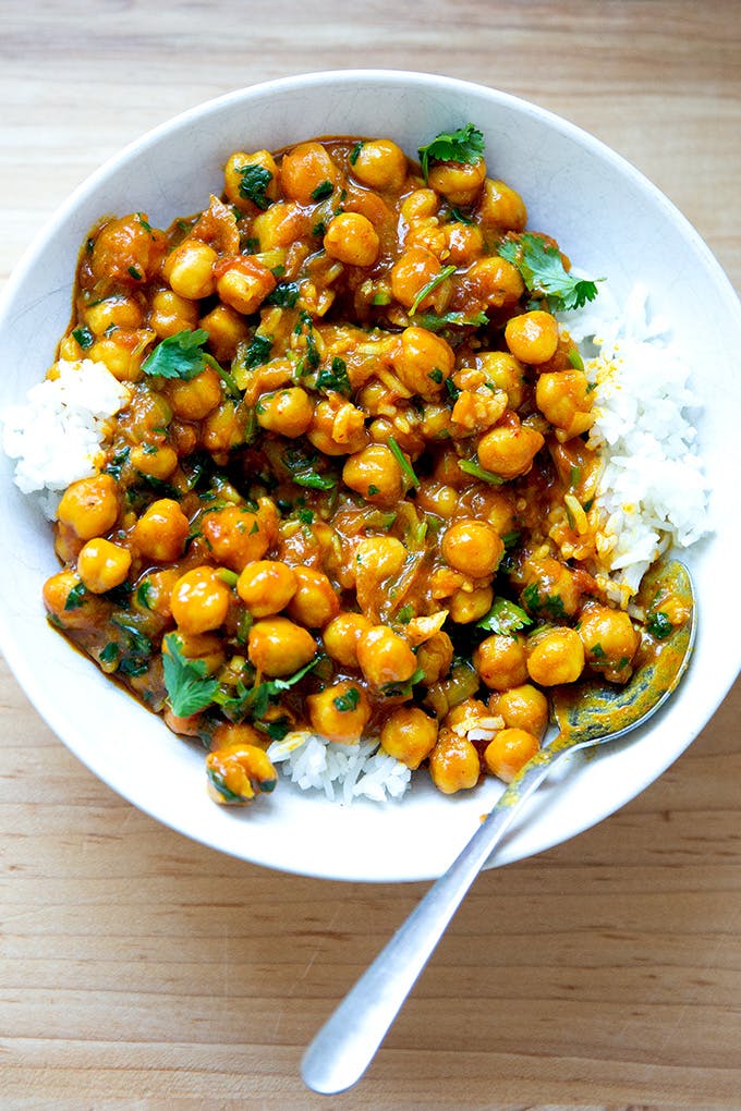 One-Pot Thai chickpea curry. 