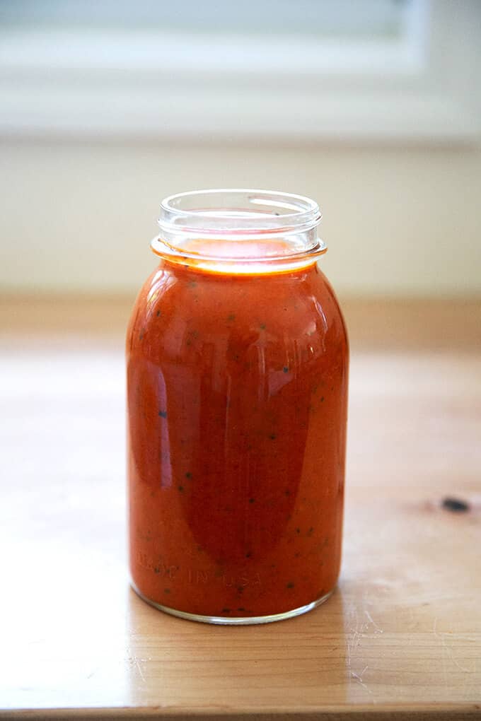 Tomato Basil Sauce. 