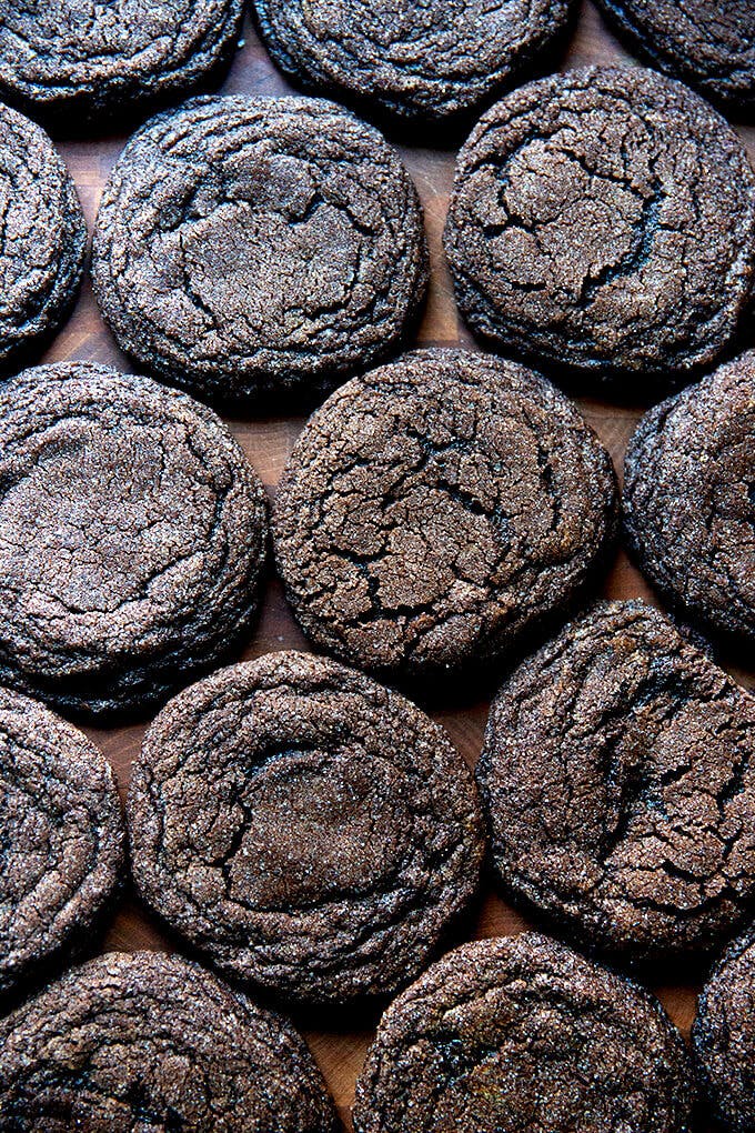 Chewy Chocolate Sugar Cookies. 