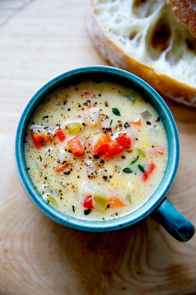 Vermont Cheddar Cheese Soup.