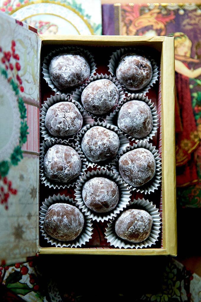 Rum balls. 