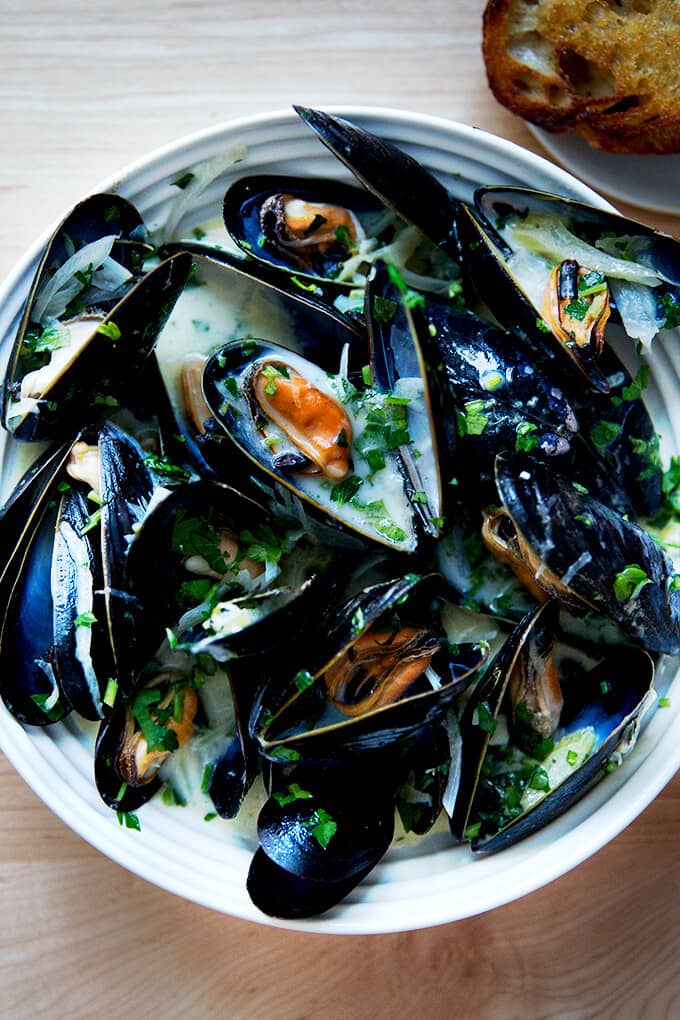 Balthazar's mussels. 