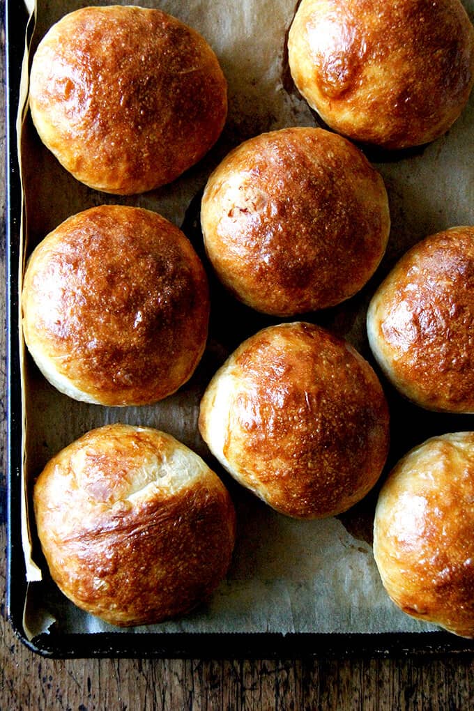 No-Knead Brioche Buns.