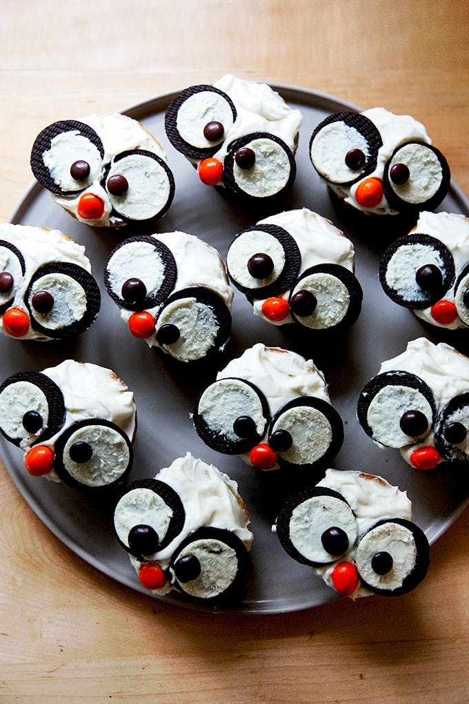 Snowy Owl Cupcakes