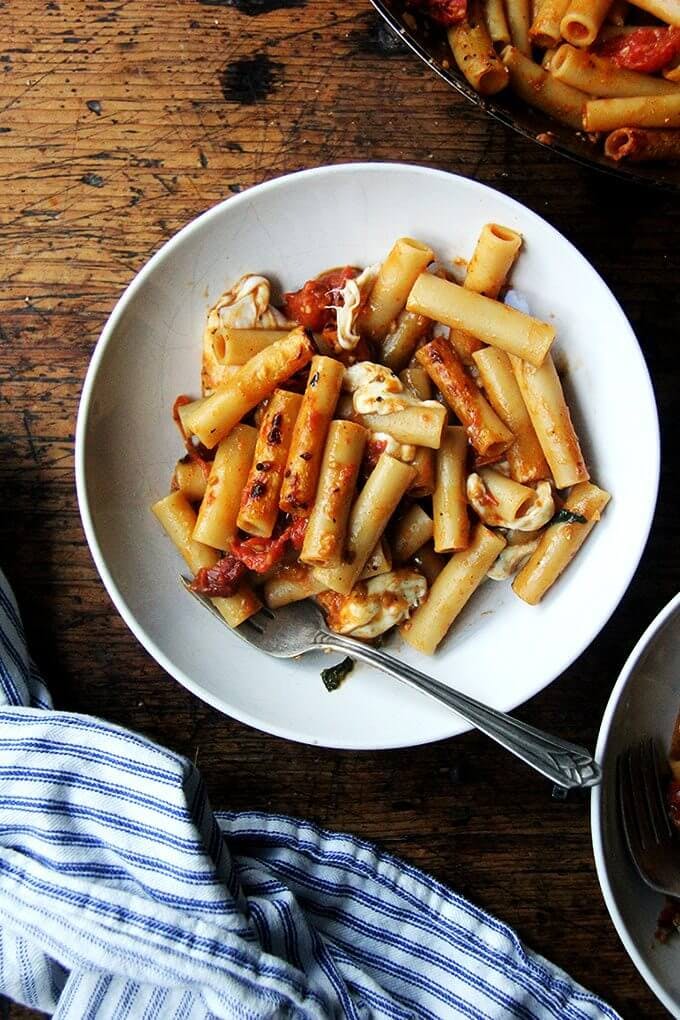 One-Pan Baked Ziti. 