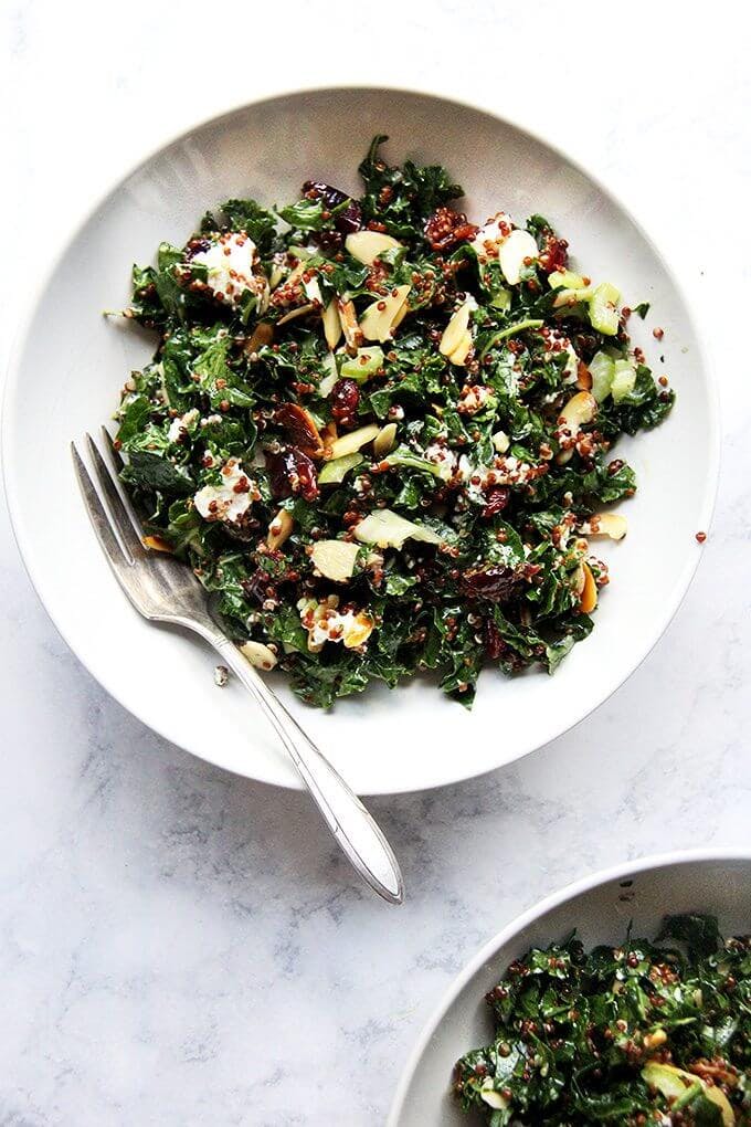 kale and quinoa salad