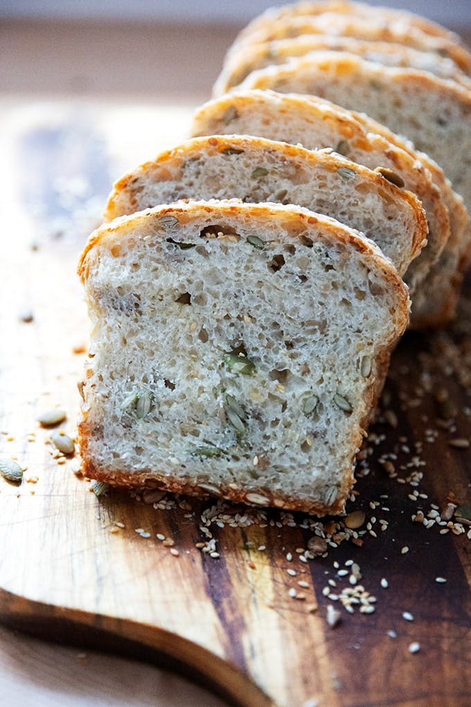 Sliced Three Seed Bread