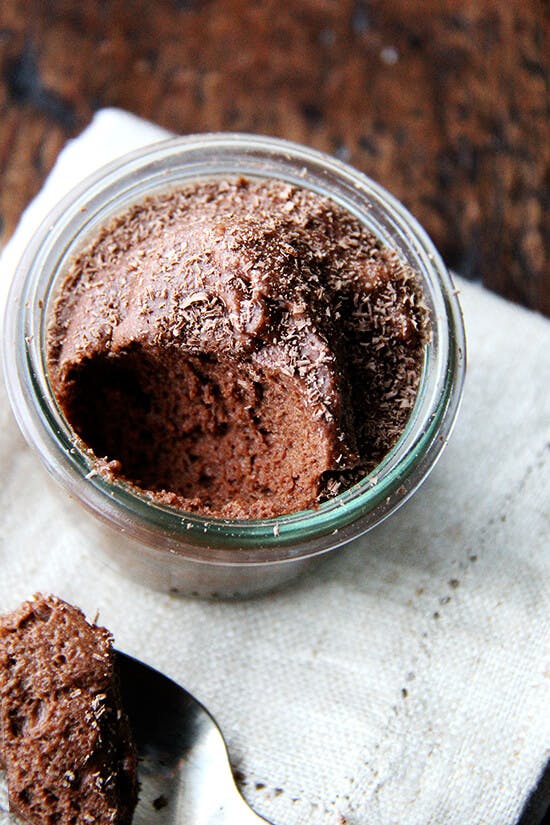 Chocolate mousse. 