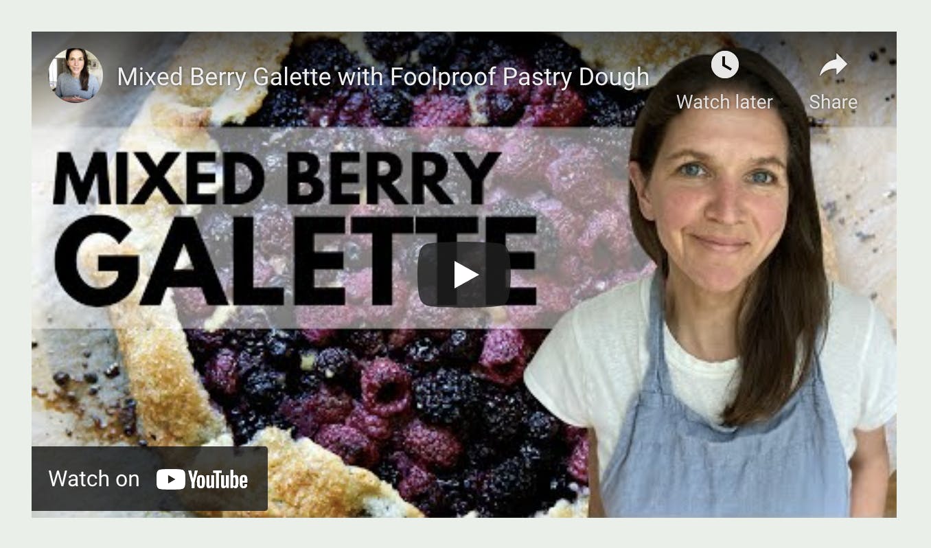 Mixed Berry Summer Galette video. 