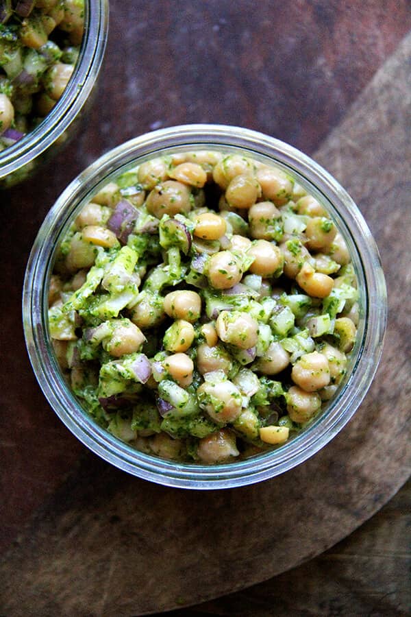 Chickpea Salad. 