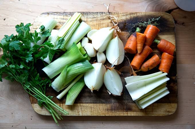 Vegetable stock vegetables. 